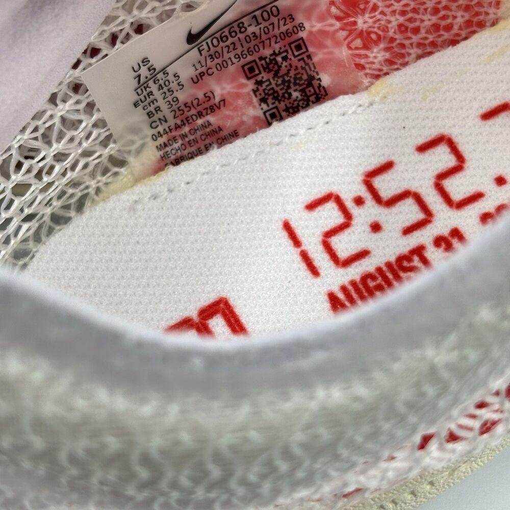 Mens Size 7.5 Read Nike Air Zoom Victory EK Eliud Kipchoge FJ0668-100 Red White - Picture 8 of 10